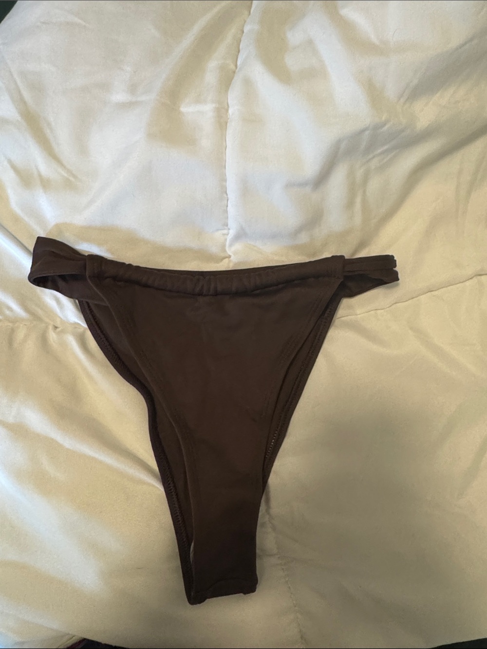 Knight Swim Chocolate Brown Bikini Bottom - Minimal High Cut